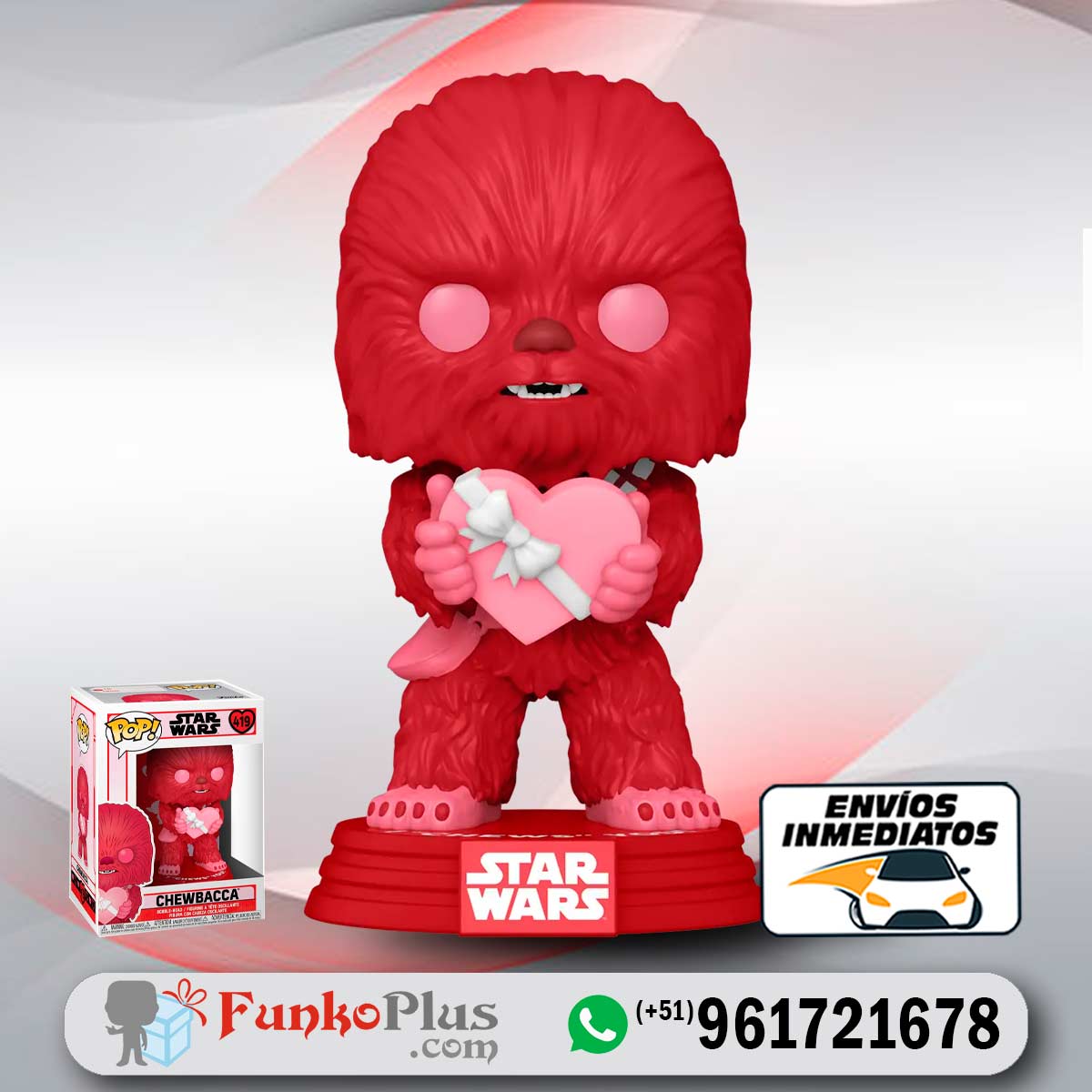 Funko Pop Star Wars Chewbacca amor regalo San Valentín