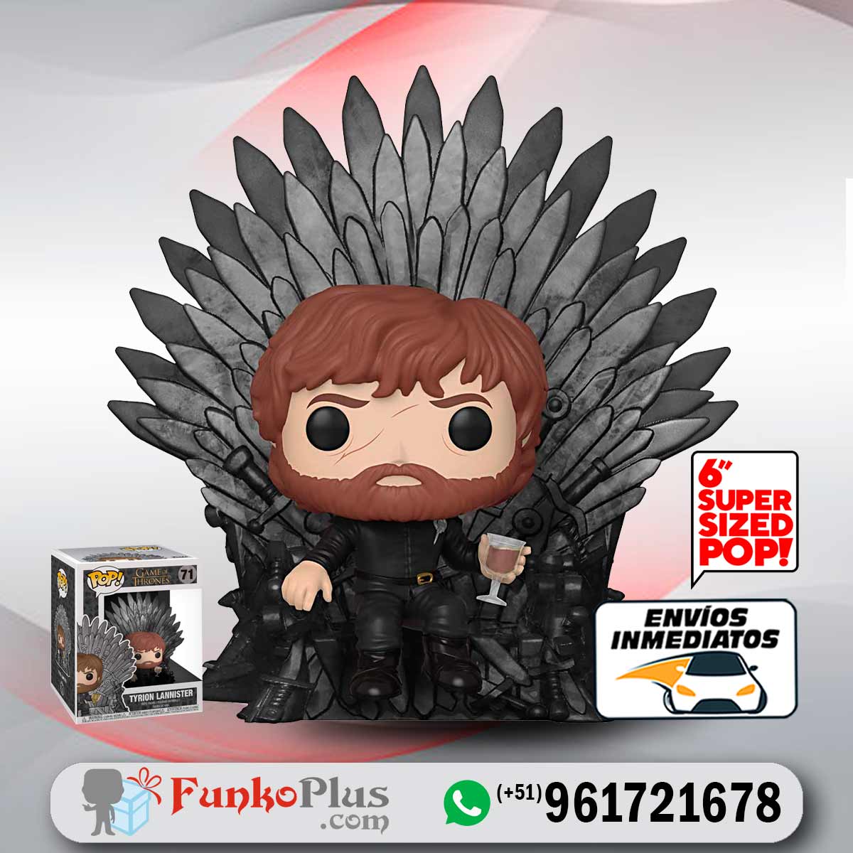 Figura Funko Pop! Juego de Tronos Tyrion Sentado en el Trono