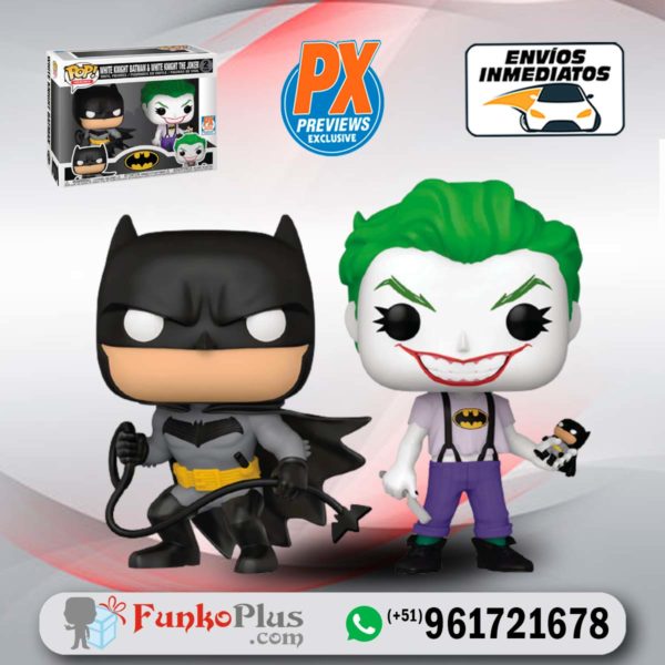 Funko Pop Dc Comics Batman y Joker White Knight