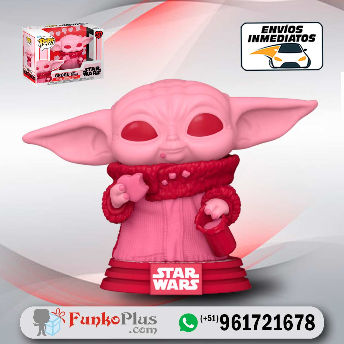 Funko Pop! Star Wars: San Valentin - Yoda con Corazón