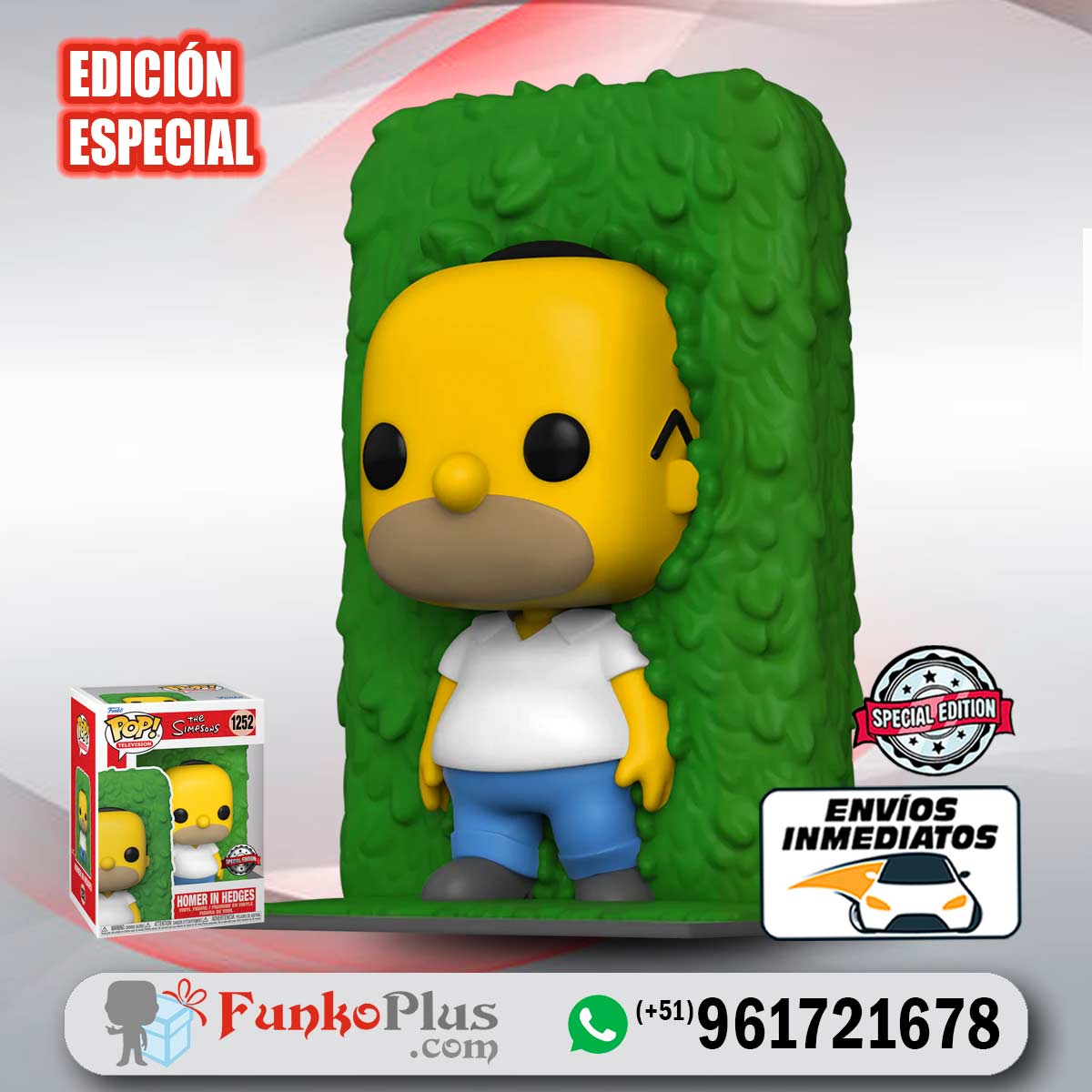 Funko Pop Los Simpson Homero en arbusto