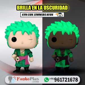 Funko Pop One Piece Roronoa Zoro GLOW Brilla en la Oscuridad