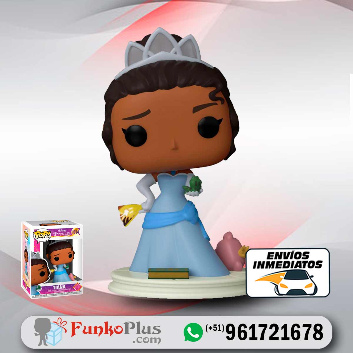 Funko Pop Princesas Disney La Princesa y el Sapo Tiana 1014